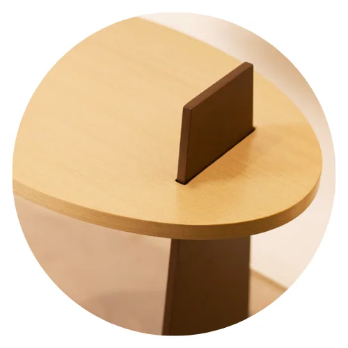 02 mesa de cabeceira ana 55cm x 60cm 1 gaveta 1 nicho