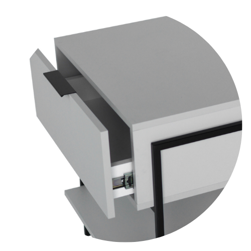 04 mesa de cabeceira ana 55cm x 60cm 1 gaveta 1 nicho