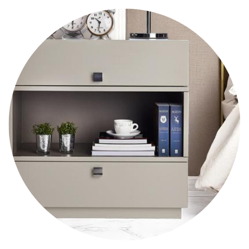 13 mesa de cabeceira ana 55cm x 60cm 1 gaveta 1 nicho