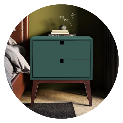 13 mesa de cabeceira julia 55cm x 55cm 1 gaveta 1 nicho