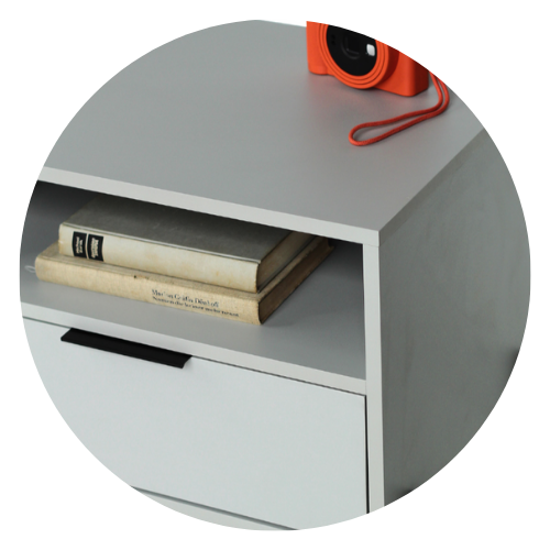 15 mesa de cabeceira ana 55cm x 60cm 1 gaveta 1 nicho