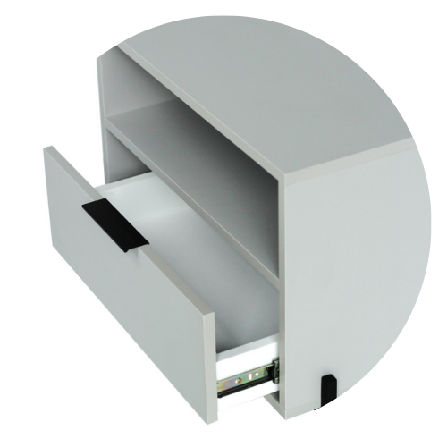 16 mesa de cabeceira ana 55cm x 60cm 1 gaveta 1 nicho