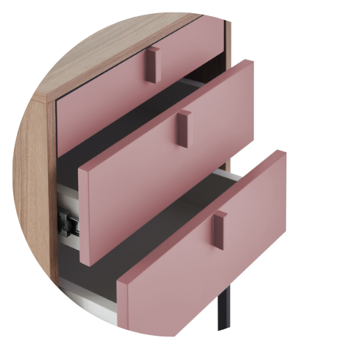 28 mesa de cabeceira ana 55cm x 60cm 1 gaveta 1 nicho