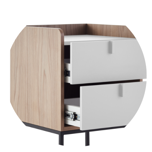 32 mesa de cabeceira ana 55cm x 60cm 1 gaveta 1 nicho