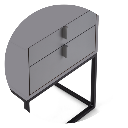 36 mesa de cabeceira ana 55cm x 60cm 1 gaveta 1 nicho