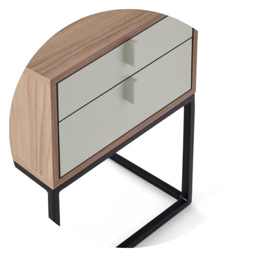 38 mesa de cabeceira ana 55cm x 60cm 1 gaveta 1 nicho