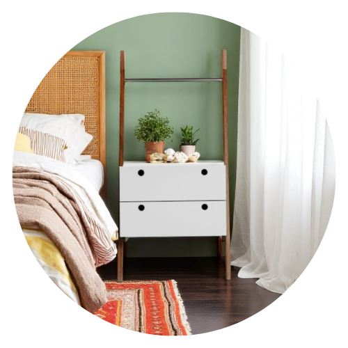 43 mesa de cabeceira ana 55cm x 60cm 1 gaveta 1 nicho